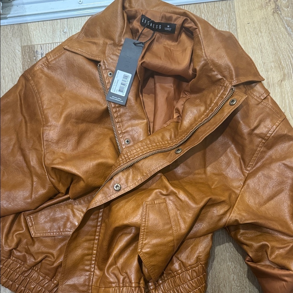 Lioness Kenny Bomber in Tan - Picture 2 of 3